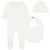 CHLOE 3PC FOOTIE, BIB AND HAT GIFT SET